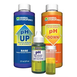 1 Set GH pH Up Down General Hydroponics Advanced Chemical Liquid Control Combo Acid Alkaline Spa Pool Pond Fish Aquarium Tank Saltwater Hydro Pure Solution Kit Optimum Popular Volume 8 oz w/ Indicator