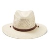 Stetson Men's Standard Stentson Airway Vented Panama Straw Hat, Natural,