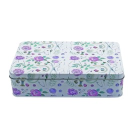 Kleiber 92218 Metal Tin Sewing Kit XL, Polyester, White, with Colourful Pattern, 20 x 13 x 4 cm