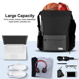 Risefit Waterproof Drawstring Bags, Print Gym Bags Sports Backpacks for School PE Bags for Boys Girls Men Women