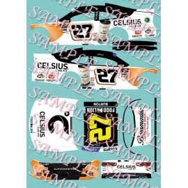 Lionel 2024 Jeb Burton #27 Celcius Xfinity 1/64  Peel&Stick Decals