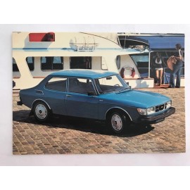 vintage 1976 Saab 99 GL postcard