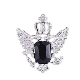 Men's Brooch Vintage Elegant Unique Badge Coat Suit Wedding Gift Party Shirt Collar Accessories Brooch for Men (Crown)