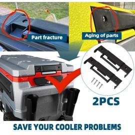 Saioagi 2PCS Cooler Snap-On Hinges Fits for Igloo Trailmate Journey 70 Qt Cooler,Cooler Replacement Snap-On Hinge,Igloo Trailmate Accessories (Trailmate Journey 70 Qt)
