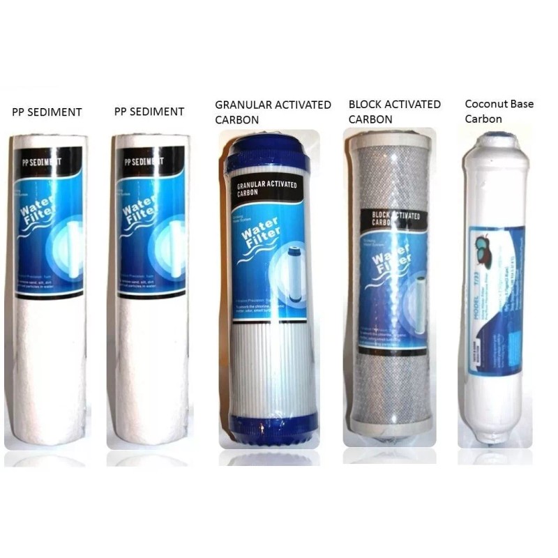 Spring Oasis Box of Combined 10" Filters (9xPP, 6xGAC, 6xCTO,