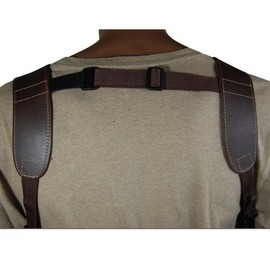 New Barsony Brown Leather Vertical Shoulder Holster w/Dbl Mag Pouch for BERETTA 92 96 98 FS FSG right
