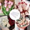 40 Pieces Flower Nutrient Tubes and 2 Label Stickers, Clear