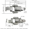 2/4 PCS Cabinet Lock Box Hasp Case ，Integrated Stainless Steel