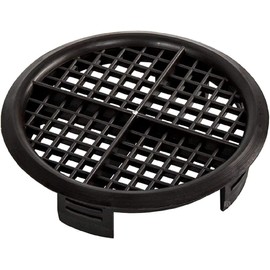 fiXte 70mm Lattice Design Black Plastic Push in Circular Soffit Vents Roof Air Vents (3)