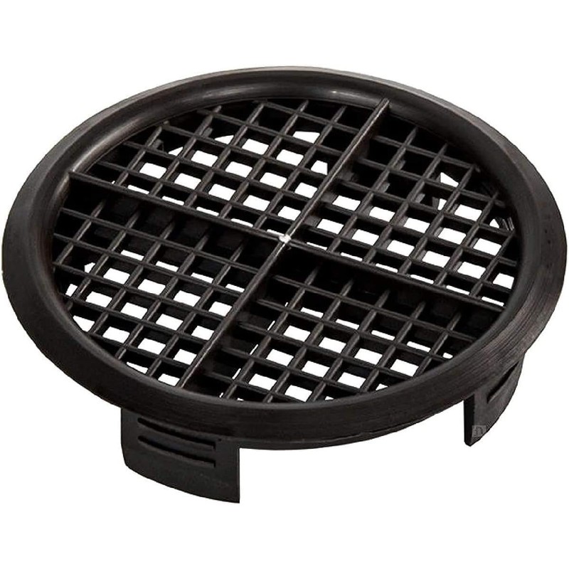 fiXte 70mm Lattice Design Black Plastic Push in Circular Soffit