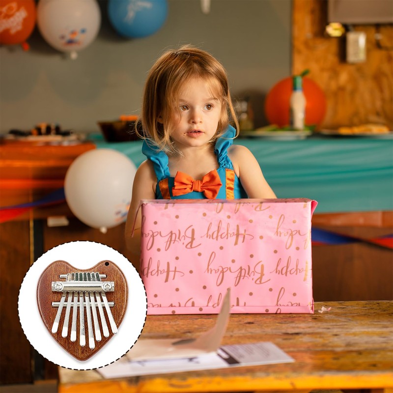 Luckious Mini Thumb Piano - Portable 8-Key Kalimba Solid Wood