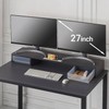 Wellwood Modilli 1100 Dual Monitor Desk with Drawers Stand Gray
