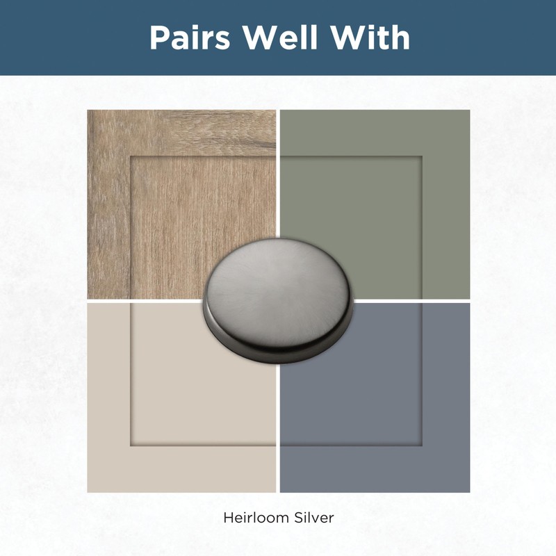 Franklin Brass Webber (10-Pack) Cabinet Knobs | Heirloom Silver Handles