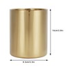 Stainless Steel Pencil Cup Holder Desk Organizer Flower Vases Pen