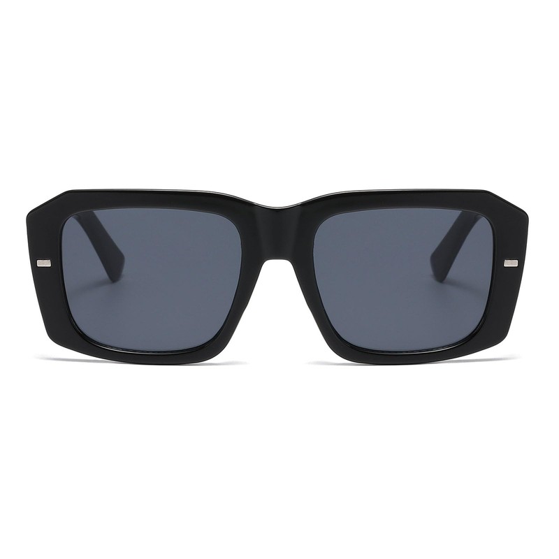 LJCZKA Vintage Rectangular Sunglasses Women Men 90s Retro Square Sunglasses