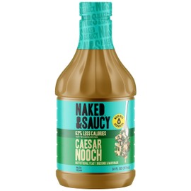 Naked & Saucy Nooch Low Calorie Caesar Dressing, Gluten-Free, Soy-Free, Vegan, Paleo, 31 fl oz