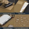 WYNEX Tactical Notebook Padfolio Ring Binder - Refillable 6-Ring A6