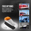 Partsam 5PCS Truck Cab Marker Light 17 LED Amber Top