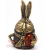 Solid Brass amber Figurine bell of Hare Rabbit Krosh IronWork