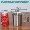 Newness Stainless Steel Measuring Cup, Metal Measuring Cup with Handle