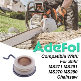 Adefol Worm Gear Oil Filter Washer Kit for Stihl MS271 MS291 MS270 MS280 Chainsaw, MS271 MS291 Worm Gear + Oil Filter + Washer Chainsaw Parts Replace 1133 640 7100