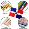GSYLPFT 12 Pack Dominican Flags on Sticks Dominica Small Mini
