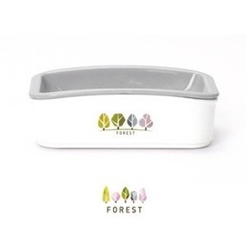 Needco Forest Wave Open Soap Dish Gray 0624 Bathroom Soap Box Soap Box Soap Dish case 8ea