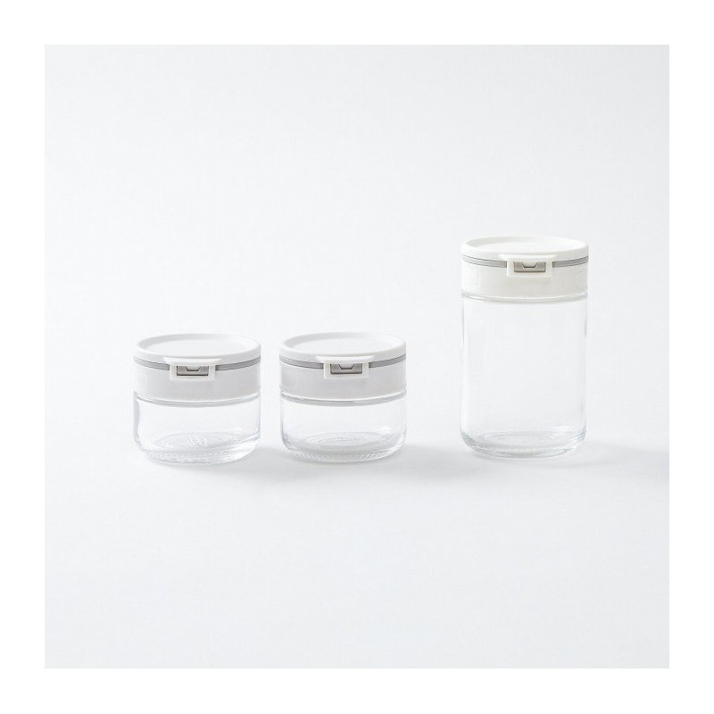 JAJU Two-Way Multi-Cap Glass Spice Bottle_85ml_2pcs, Transparent Transparent_FRFR / 자주