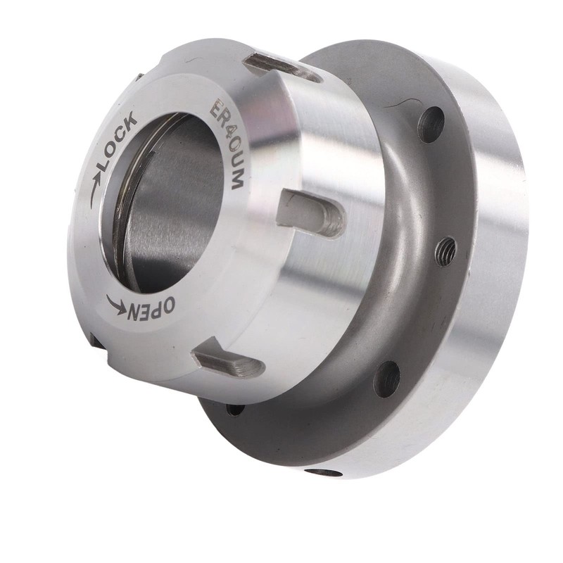 ER40 Collet Chuck, 7 Holes, Carbon Steel, Compact Replacement for