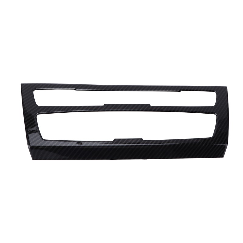 Air Conditioning Button Frame Carbon Fiber Texture Panel Trim Replacement