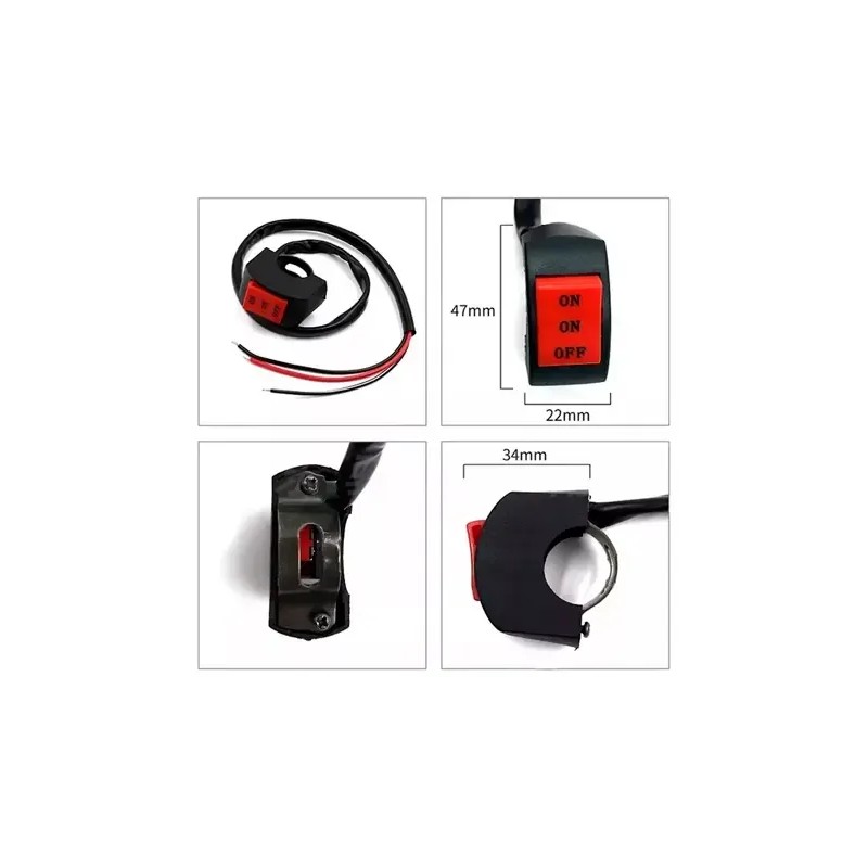 Switch De 3 Pasos C Cable Para Faros Auxiliares