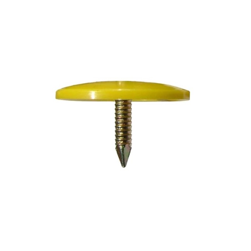2 1/2" x 12GA Ring GALV X-Cap Plastic Cap Nails