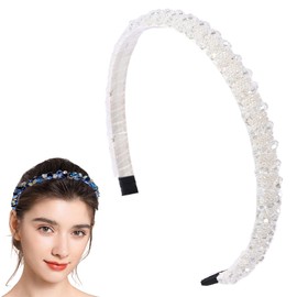 White Headband Glamour Womens Hairband Crystal Bridal Hairbands Wedding Formal Band Headbands Hair Accessory for Girls 2323
