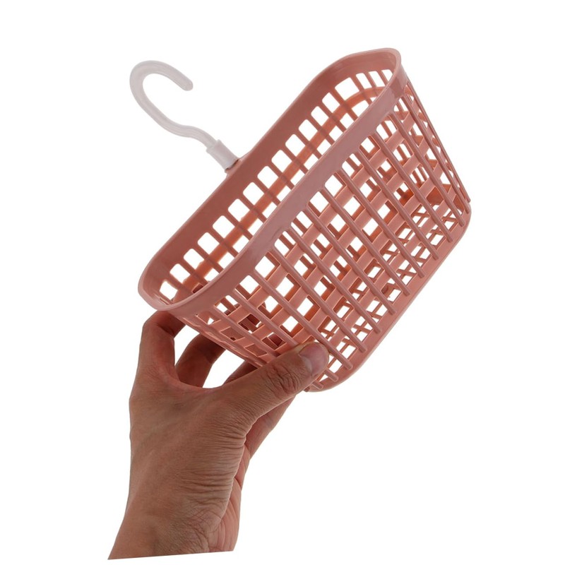 Generic Elegant Shower Toiletries Plastic Hanging Shower Organizer Basket Space-Efficient