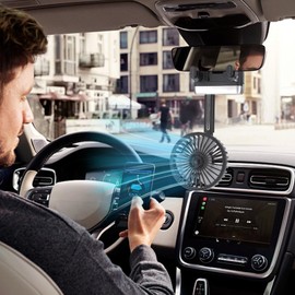 Electric Car Fans For Rear Seat,Car Seat Fan - Quiet Wind Cooling Fan, USB Cooling Fan For SUV, RV, Vehicles, For Car
