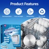 YUCO Dishwasher Cleaner Tablets 10 Tabs, Eco-Friendly No Plastic, Leaving
