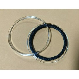 Air-Tite Holders 10 - AirTite Holders Black Ring American Silver Eagle Capsules 40mm ASE Coin NEW