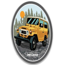 Toyota Land Cruiser Metal Wall Decor – Classic Off-Roading Wall Art for Garage, Workshop, or Man Cave