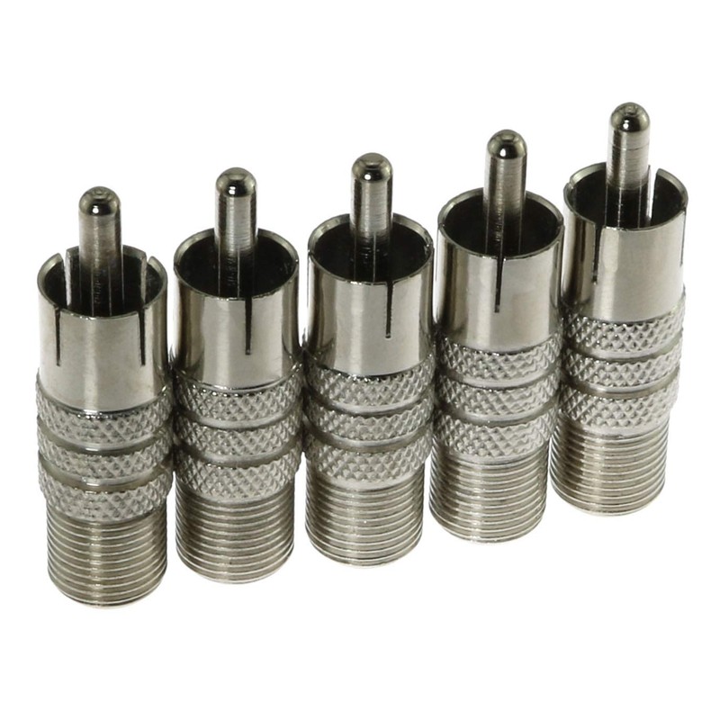 E-outstanding 5PCS RCA Male to F-Type Female Coax Coaxial Cable