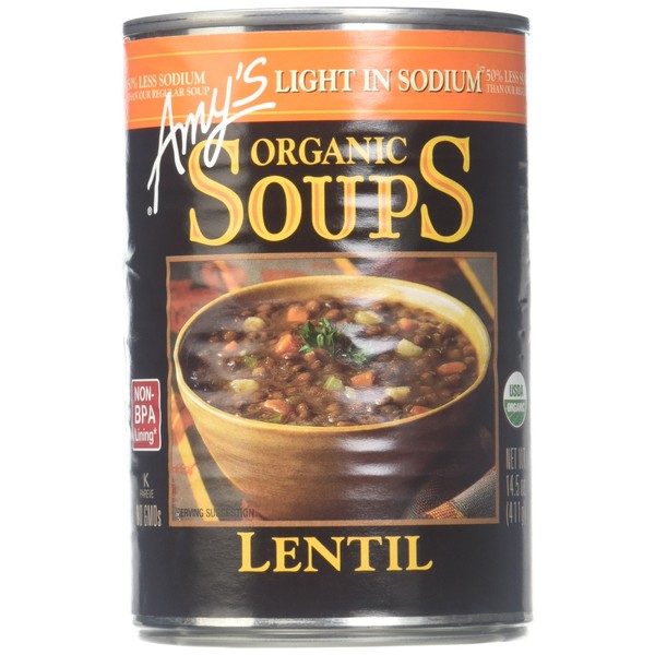 Amy's Organic Soup, Light in Sodium Lentil, 14.5 oz
