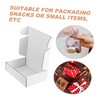 Operitacx 6pcs White Cardboard Shipping Boxes for Mailing and Packing
