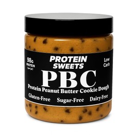 Peanut Butter Cup Protein Cookie Dough, 16oz Jar – Keto, Vegan, Low-Carb, Gluten-Free, High Protein Dessert by PROTEIN SWEETS