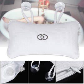 YUET Bath pillow, bath and spa headrest with 2 large suction cups, bath pillow as neck and neck pillow, bathtub, soft and comfortable, anti-mould, odour-resistant, bath headrest for home spa
