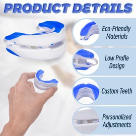 Anti Snoring Mouth Guard Device, Anti-Snoring Devices, Anti-Snoring Mouthpiece Snorings Aids for Men and Women, Effect&Comfortable for All Mouth and All Ages