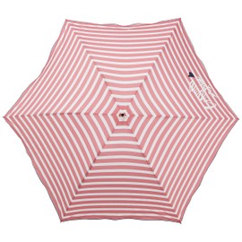 LANVIN on Bleu Moonbat 10926 Women's Jacquard Umbrella, 21.7 inches (55 cm), Folding Umbrella, Rain Umbrella, 21.7 inches (55 cm), red