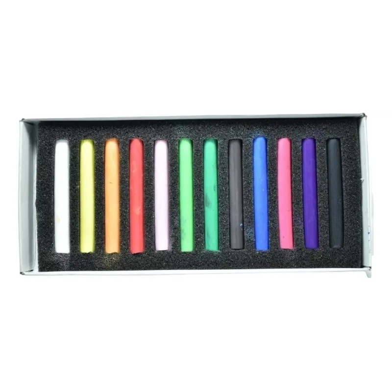 Set 12 Colores Pastel Toque En Seco Gises Dibujo Stafford