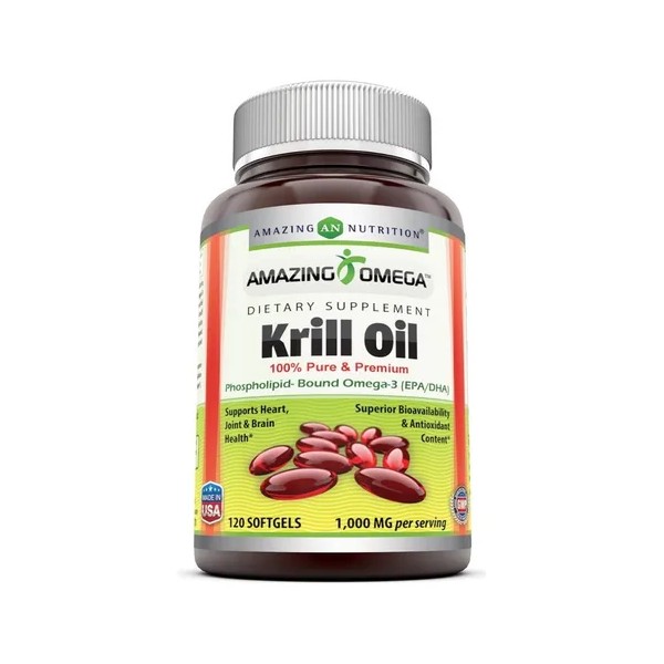 Aceite De Krill Oil Epa 120 Capsulas Omega 3 Dha