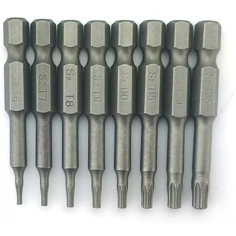 Silverhill Tools ABSTPB 8pc 6 Point Torx Security Power Bit