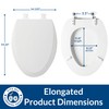 Bemis 1500EC 068 Toilet Seat with Easy Clean & Change