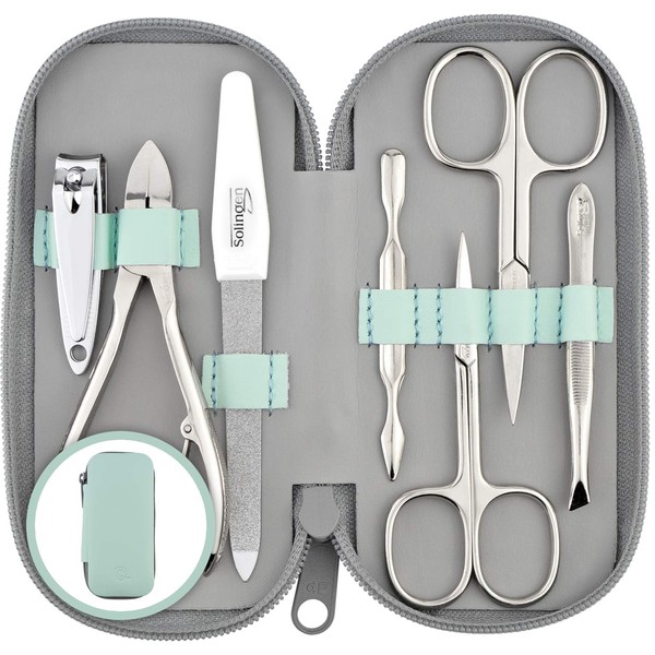 marQus Manicure Set, 7 Pieces with Nail Clippers, from Solingen, Made in Germany, for Hand and Foot Care